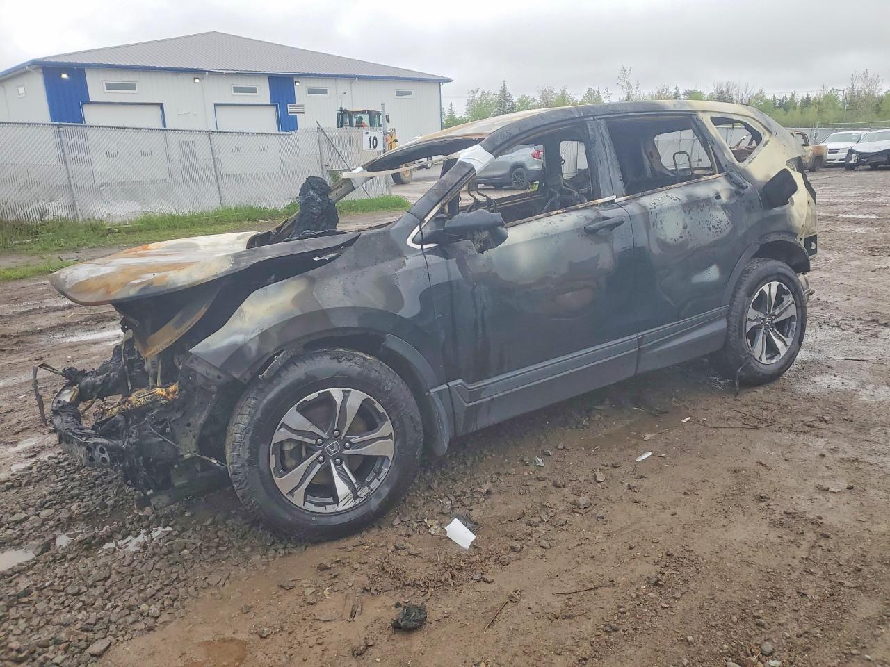 2022 Honda CR-V LX, VIN 2HKRW1H29NH000168 — Burn