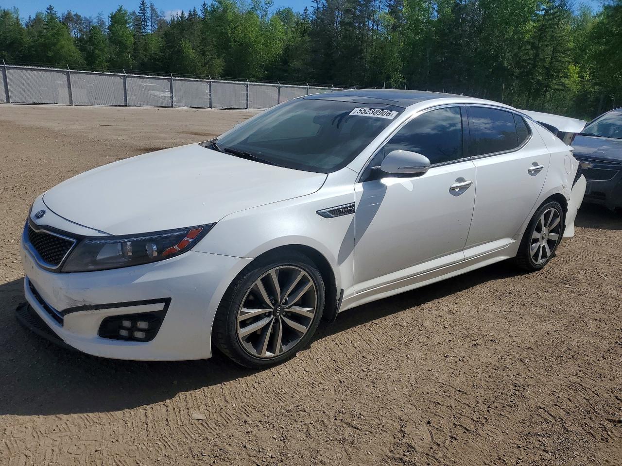 2015 Kia Optima SX, VIN KNAGR4A68F5627651 — Rear end