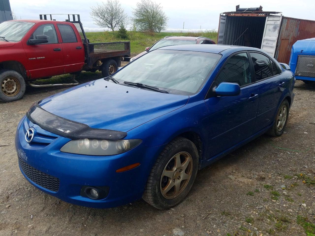 2008 Mazda 6 i Touring, VIN 1YVHP84C685M07525 — Зад