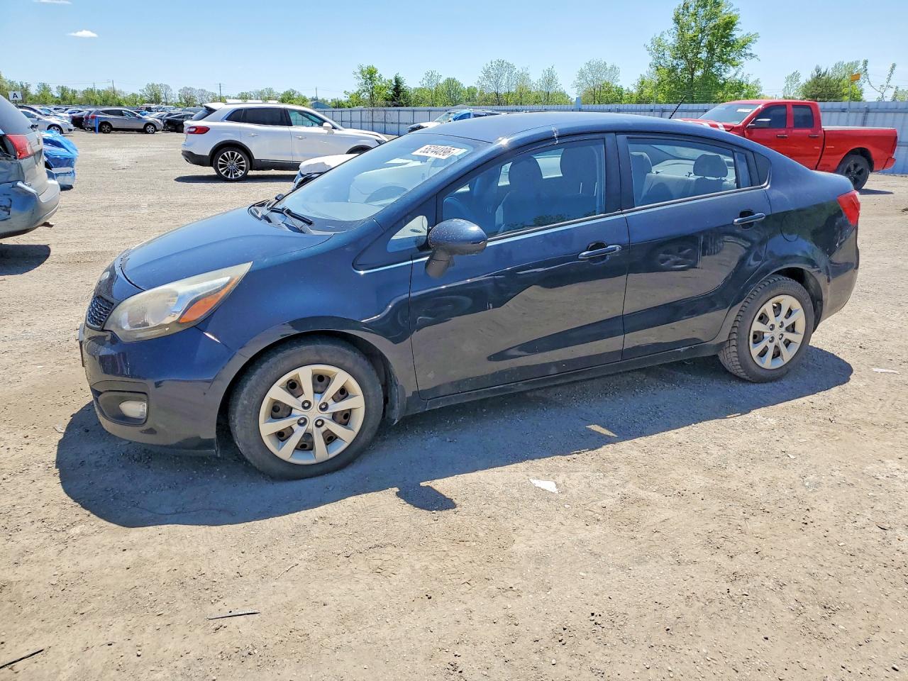 2013 Kia Rio LX, VIN KNADM4A34D6260830 — Front end