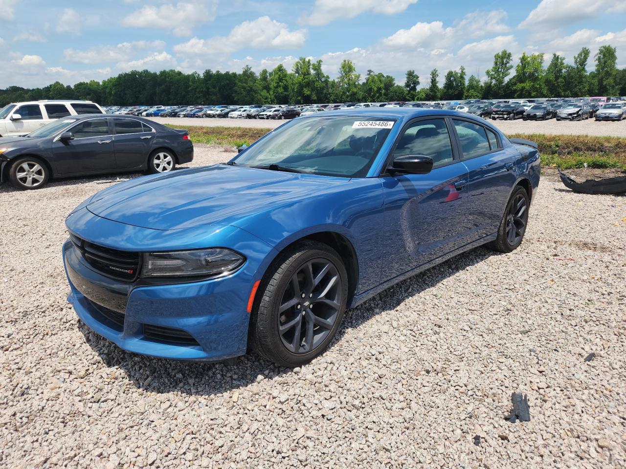 2020 Dodge Charger SXT, VIN 2C3CDXBG8LH200374 — Rear end