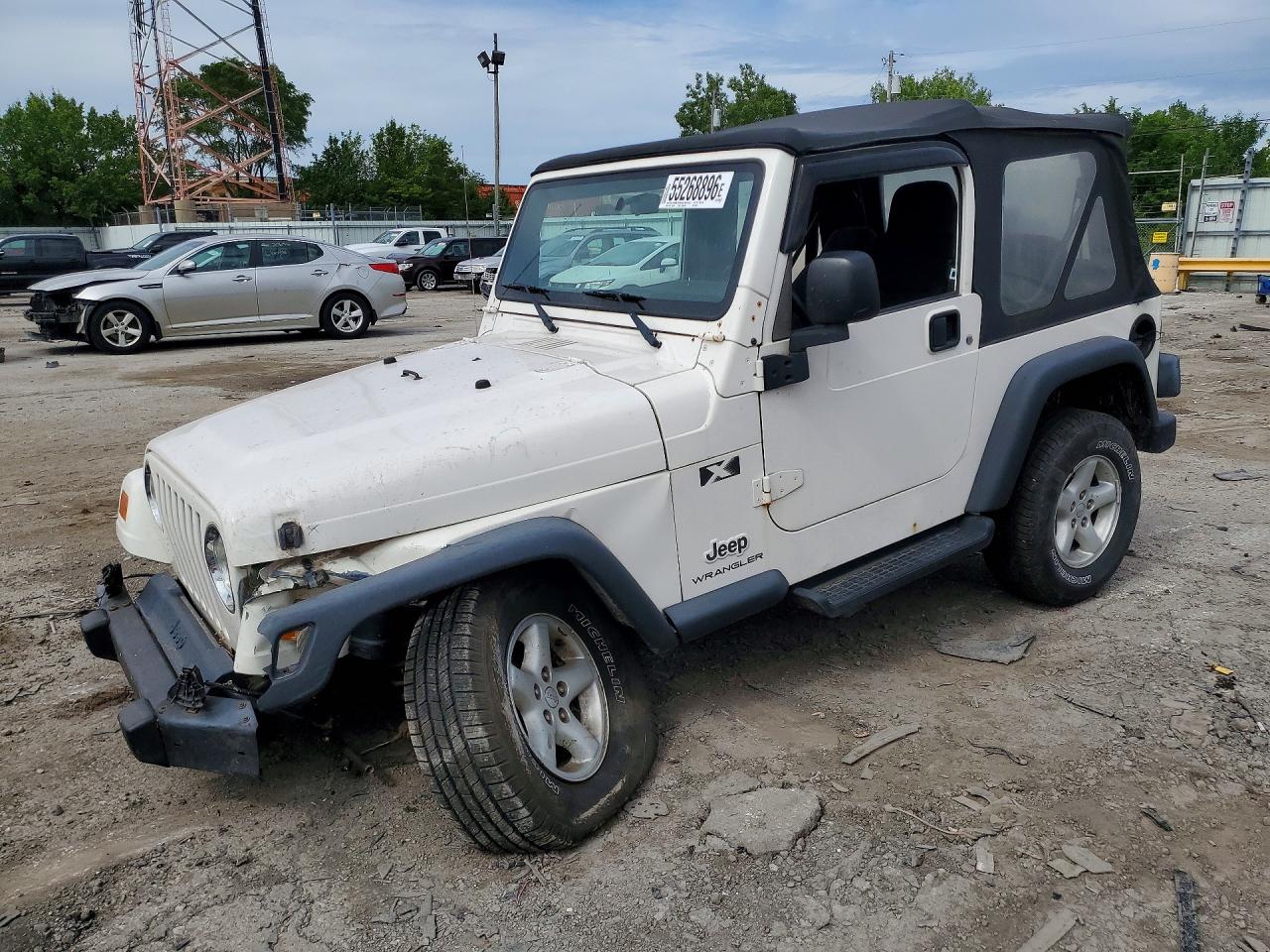 2003 Jeep Wrangler X, VIN 1J4FA39SX3P368561 — Перед