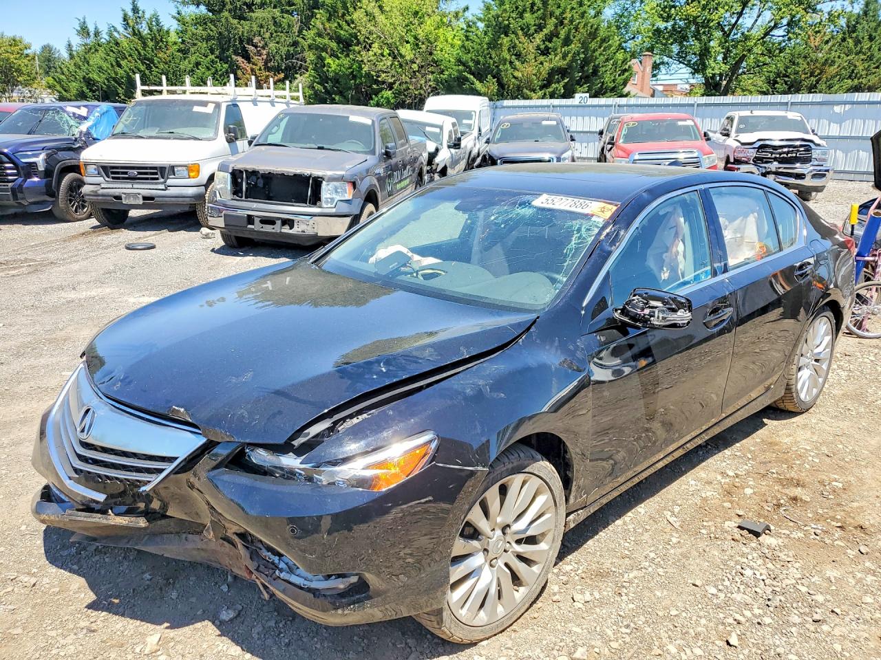 2014 Acura RLX Advance, VIN JH4KC1F93EC000848 — Front end
