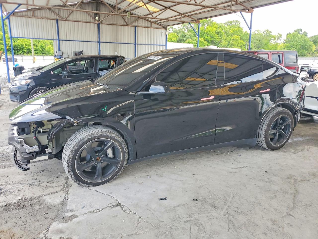 2026 Tesla Model Y Long Range Launch Series, VIN 7SAYGDEE4TA395879 — Rollover