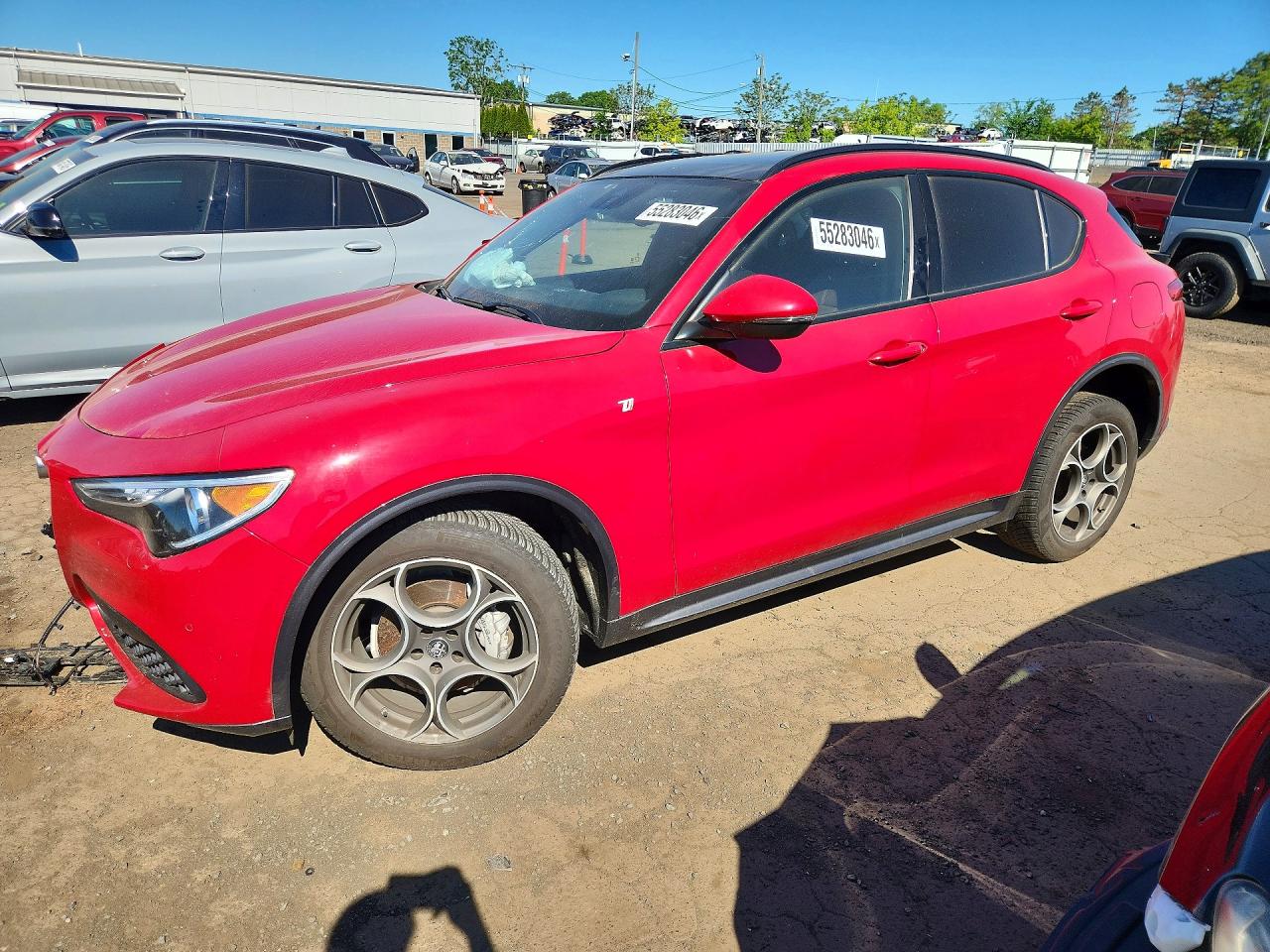 2023 Alfa Romeo Stelvio Veloce, VIN ZASPAKBN3P7D50537 — Front end