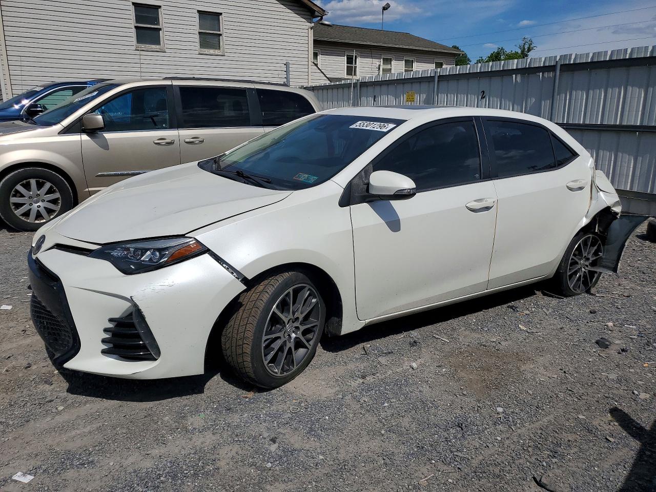 2017 Toyota Corolla LE, VIN 5YFBURHE7HP628463 — Rear end