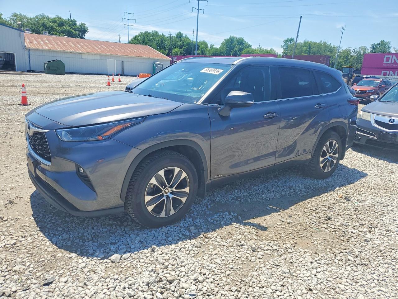 2024 Toyota Highlander Hybrid XLE, VIN 5TDKBRCH6RS141416 — Rear end