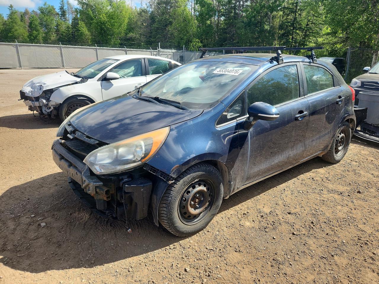 2013 Kia Rio EX, VIN KNADN5A37D6842780 — Front end