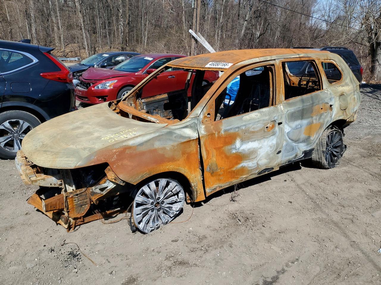 2020 Mitsubishi Outlander, VIN B0S55304596 — Burn