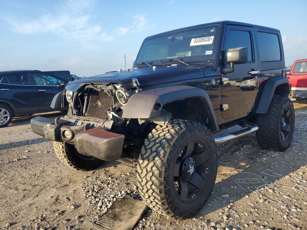 2009 Jeep Wrangler X, VIN 1J4FA24179L786472 — Front end