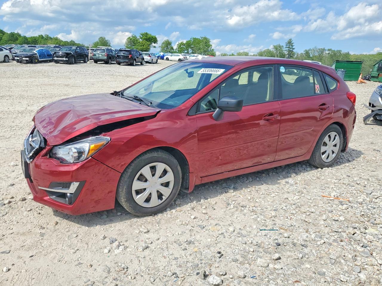 2015 Subaru Impreza 2.0i, VIN JF1GPAA6XF8251322 — Front end