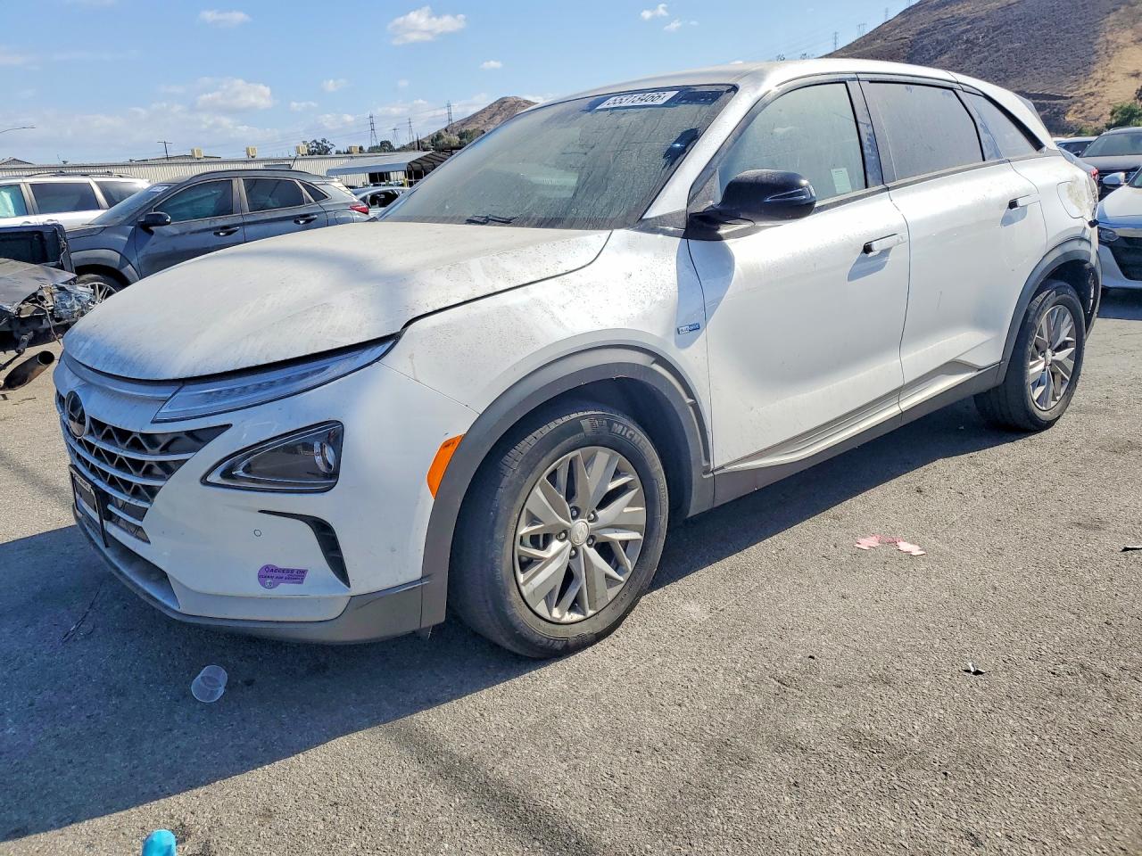 2019 Hyundai NEXO Blue, VIN KM8J74A62KU001491 — Rear end