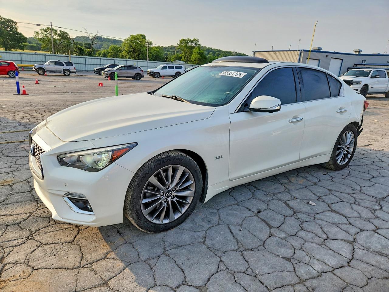 2020 Infiniti Q50 Luxe, VIN JN1EV7AR3LM251303 — Rear end