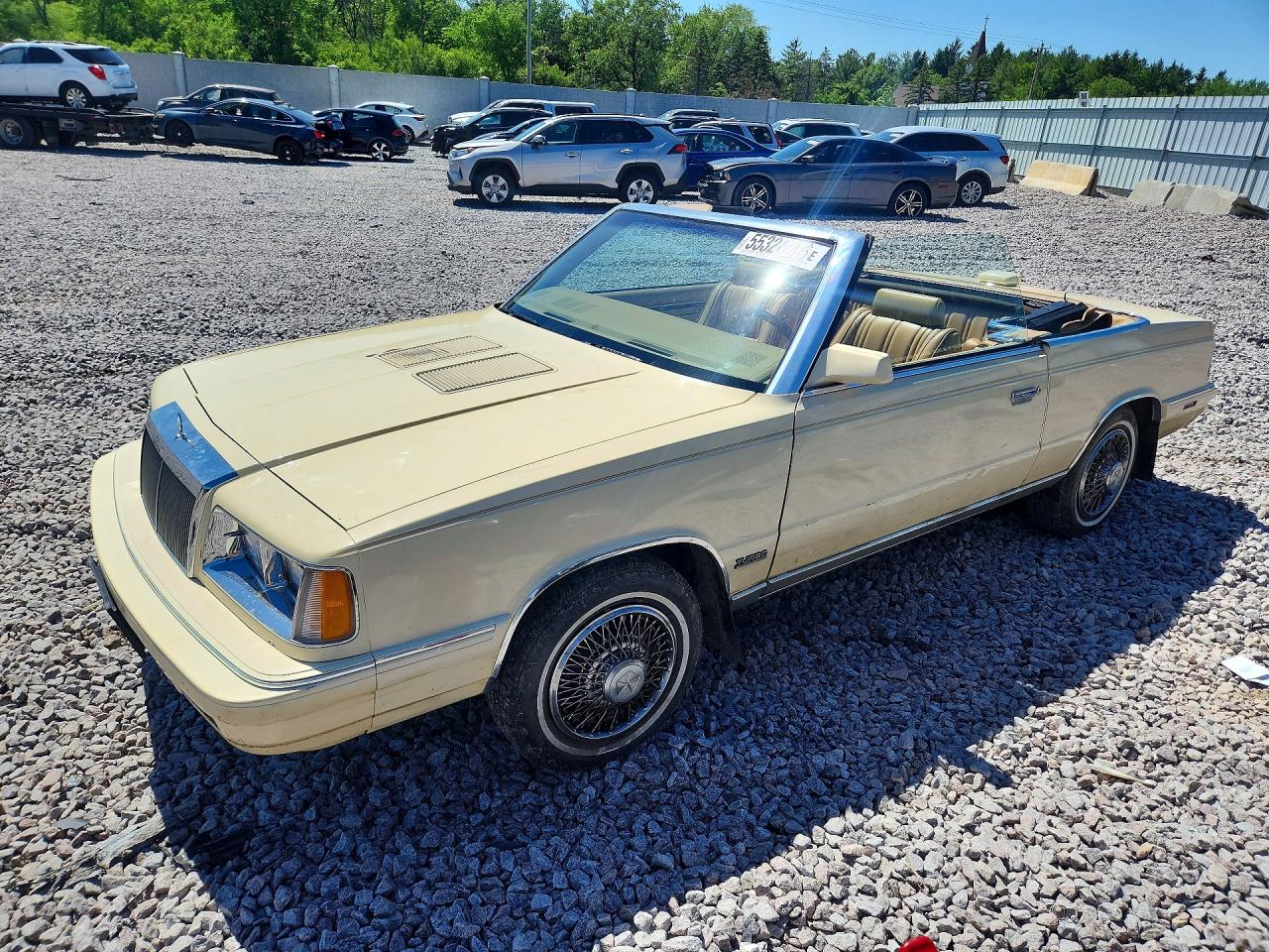 1986 Chrysler LeBaron Mark Cross, VIN 1C3BC55E6GG118562 — Water / flood