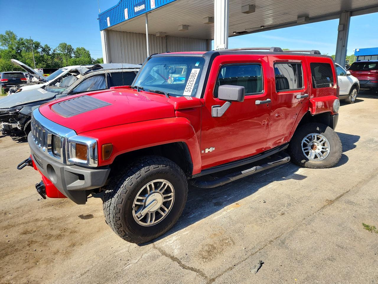 2006 Hummer H3, VIN 5GTDN136168107117 — Rear end