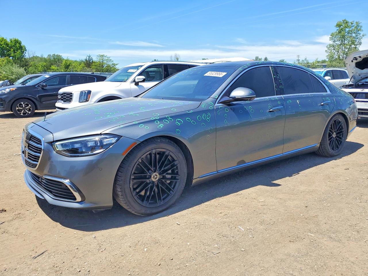 2021 Mercedes-Benz S 580, VIN W1K6G7GB5MA052901 — Hail
