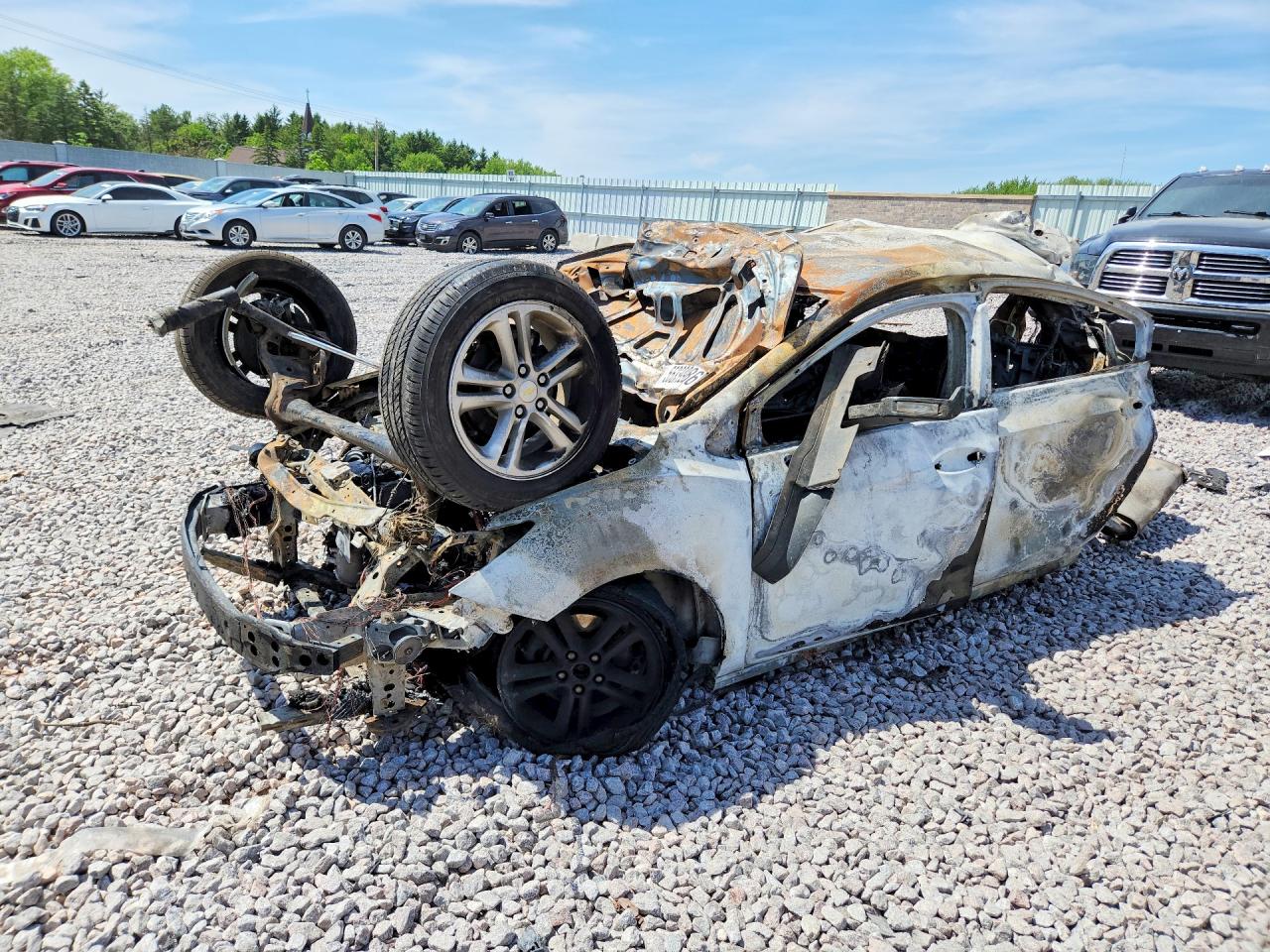 2017 Chevrolet Cruze LT, VIN 3G1BE6SMXHS535301 — Engine fire
