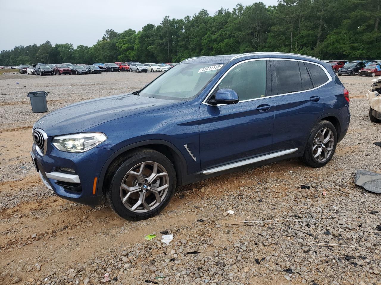 2021 BMW X3 xDrive30i, VIN 5UXTY5C0XM9G87599 — Side
