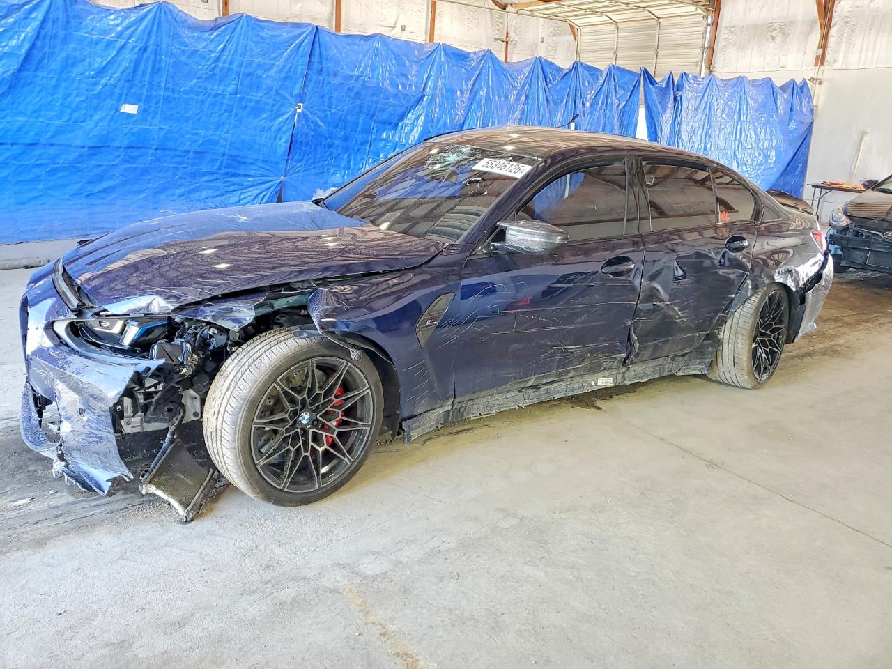 2025 BMW M3 Competition xDrive, VIN WBS33HJ05SFU37986 — Бок