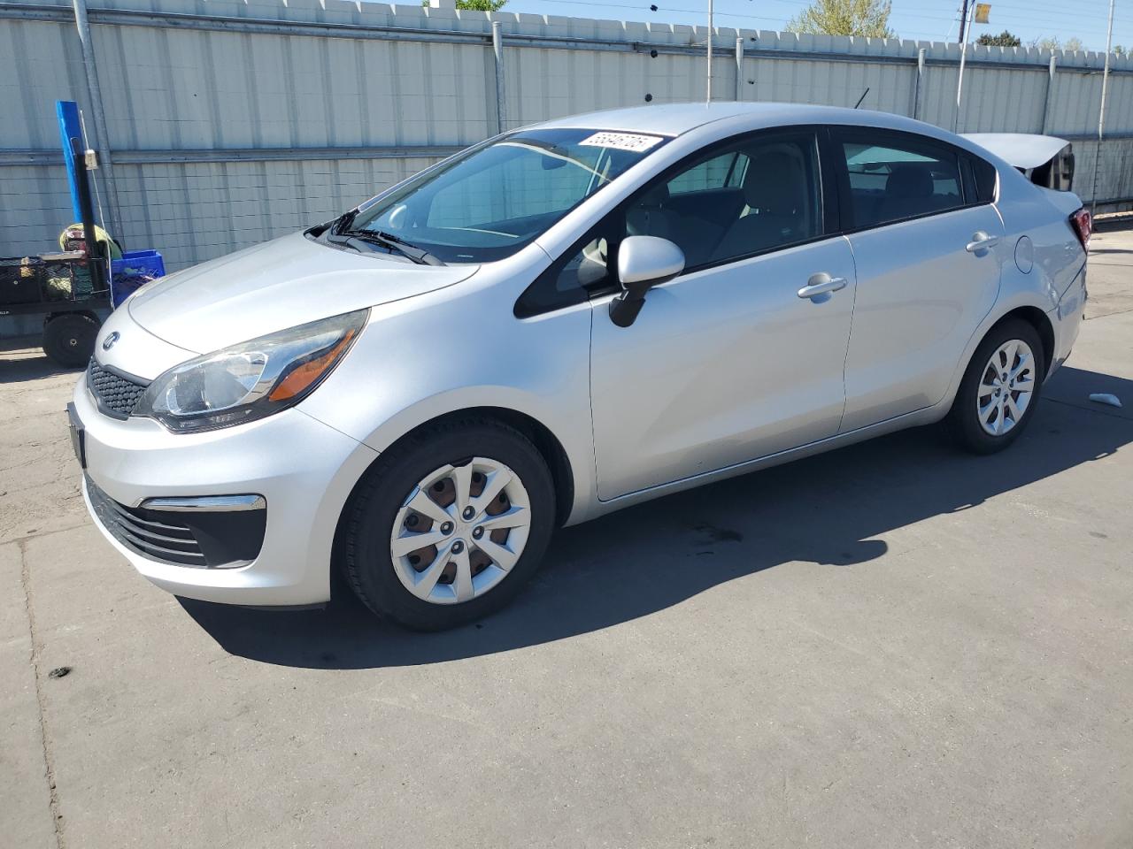 2016 Kia Rio LX, VIN KNADM4A35G6561062 — Rear end