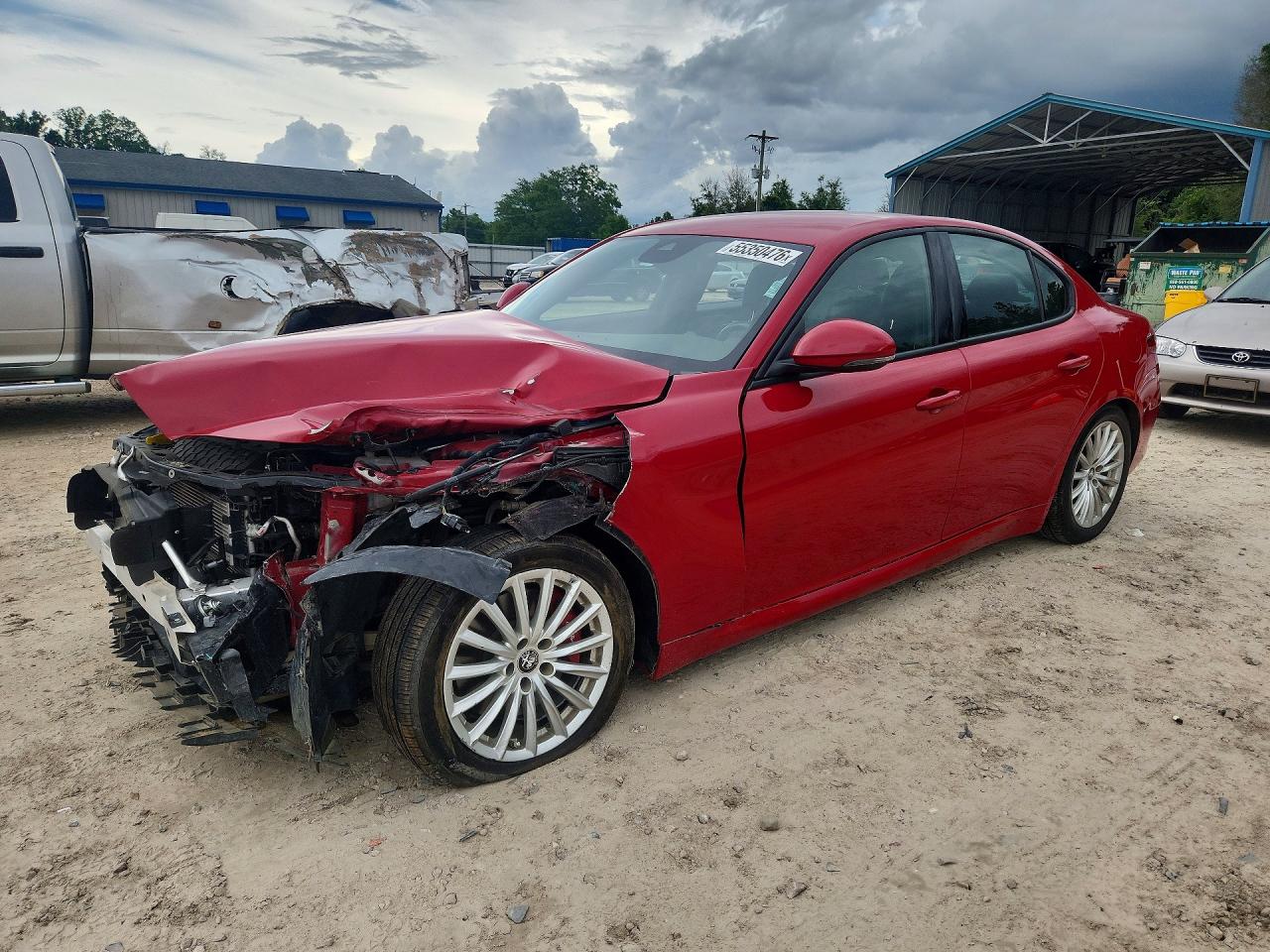2022 Alfa Romeo Giulia, VIN ZARFAMAN0N7662870 — Front end