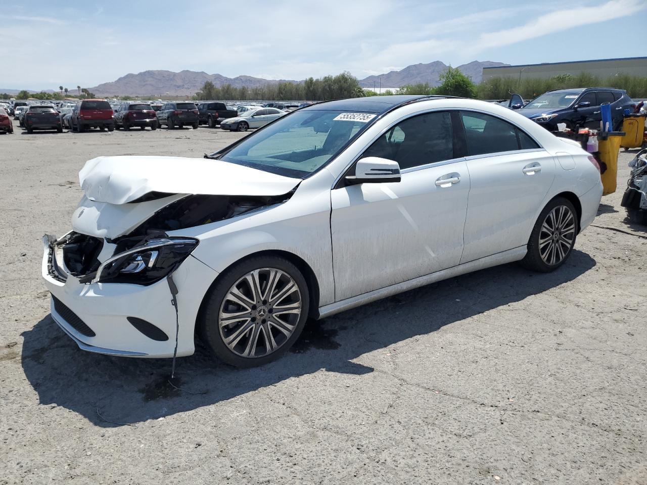 2018 Mercedes-Benz CLA 250, VIN WDDSJ4GB1JN654746 — Front end