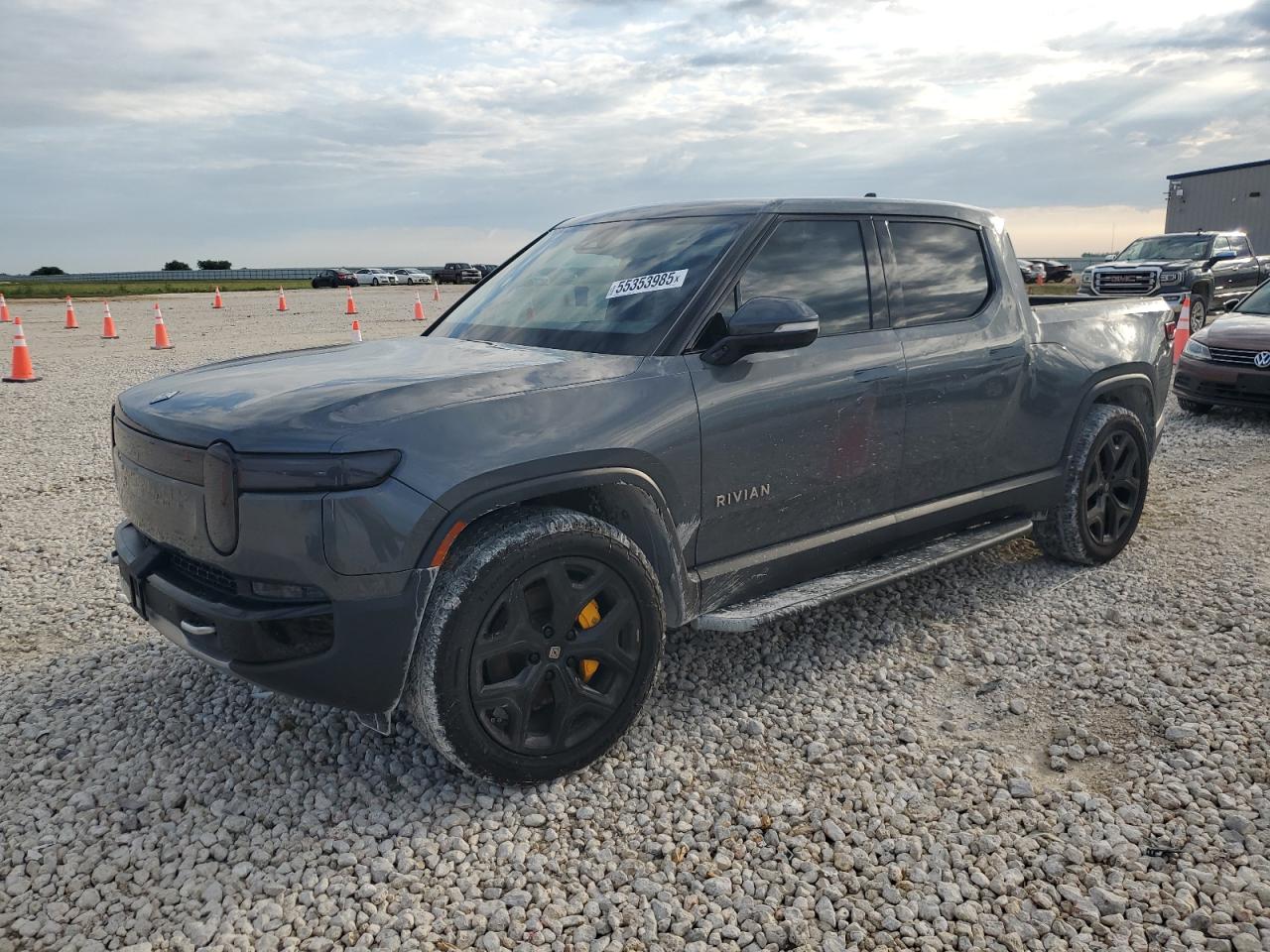 2022 Rivian R1T Adventure, VIN 7FCTGAAA6NN010817 — Hail