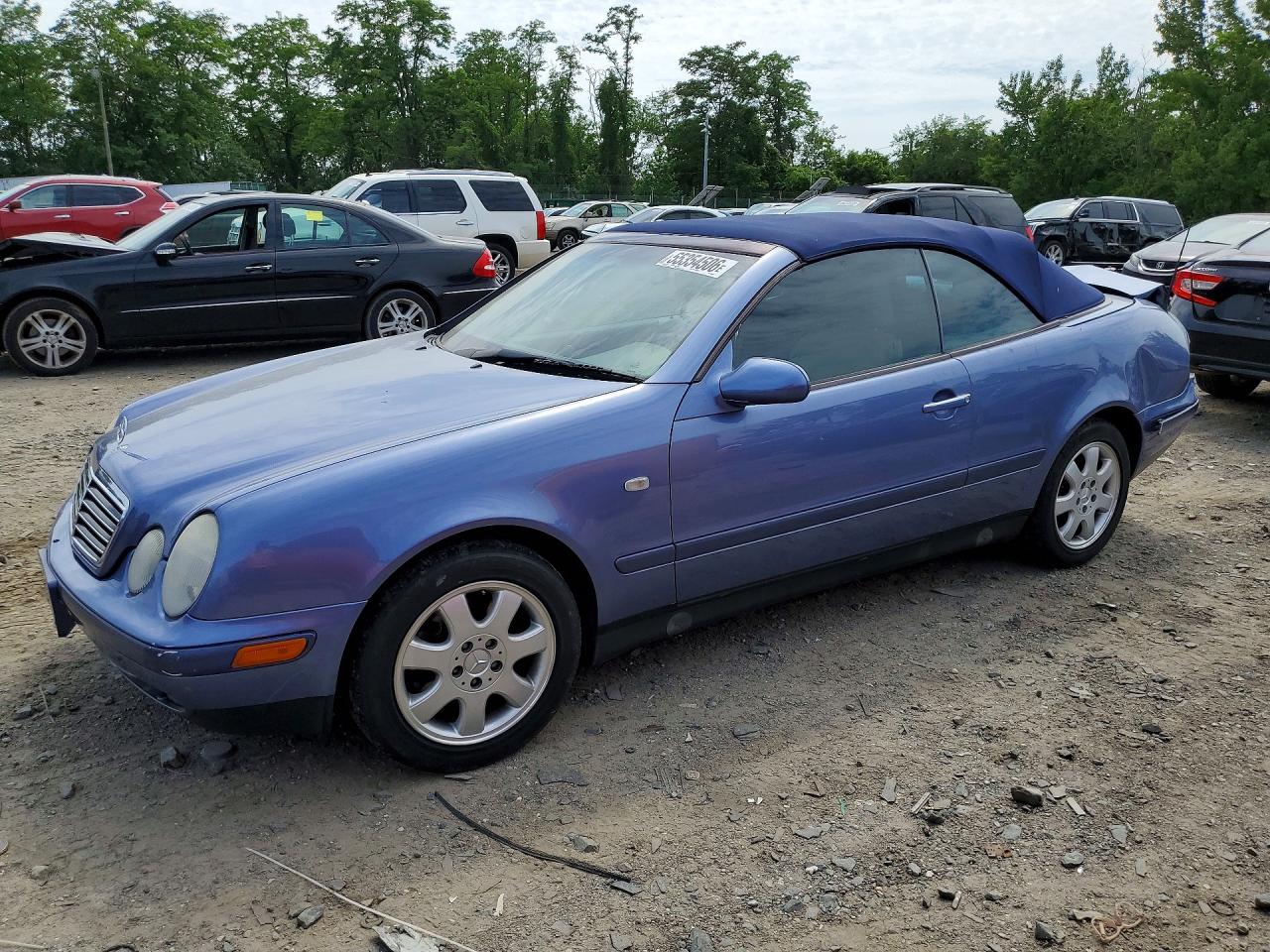 1999 Mercedes-Benz CLK 320/430, VIN WDBLK65G4XT009808 — Rear end