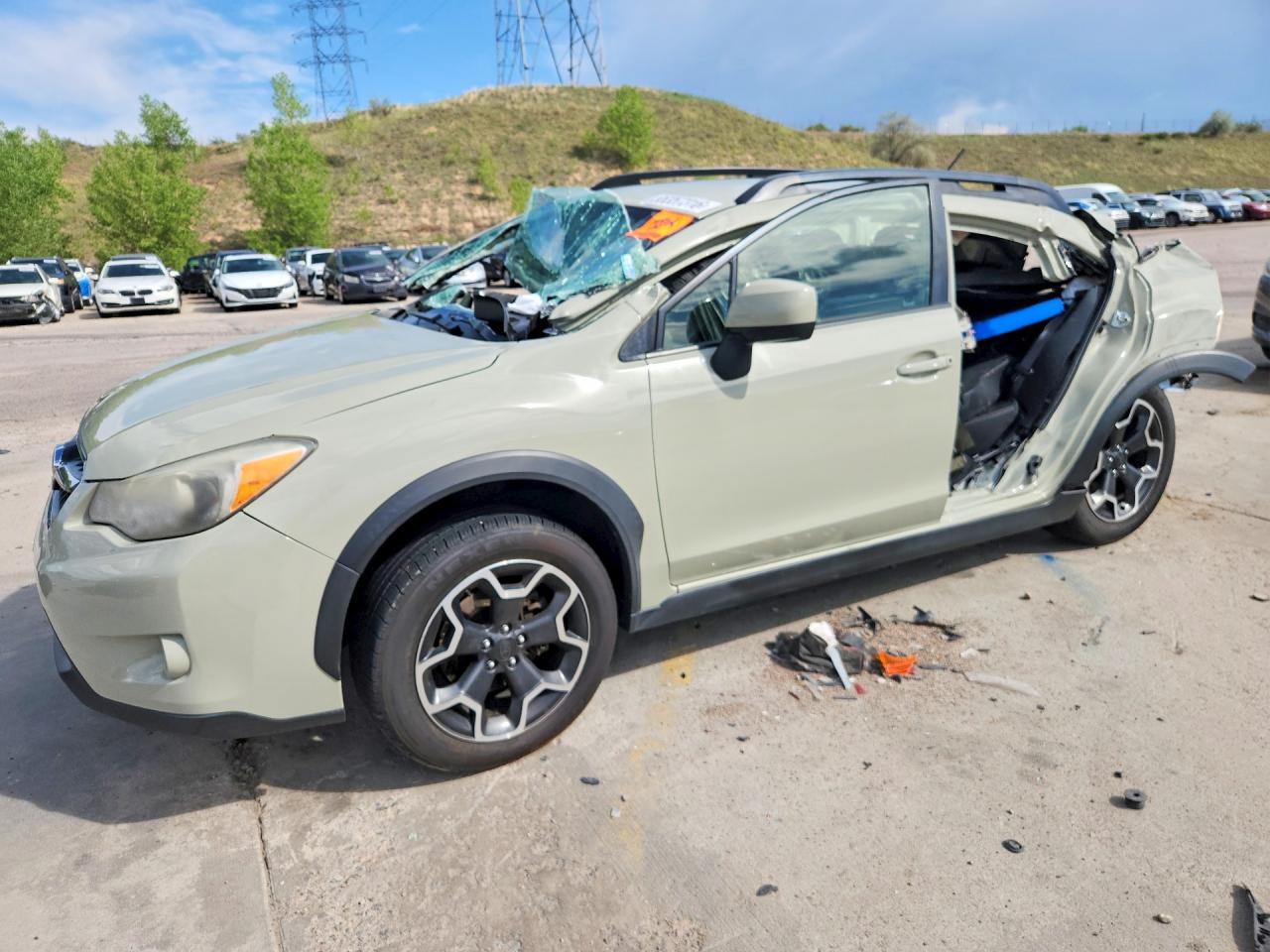 2013 Subaru Crosstrek Premium, VIN JF2GPACC9D2849173 — Опрокидывание