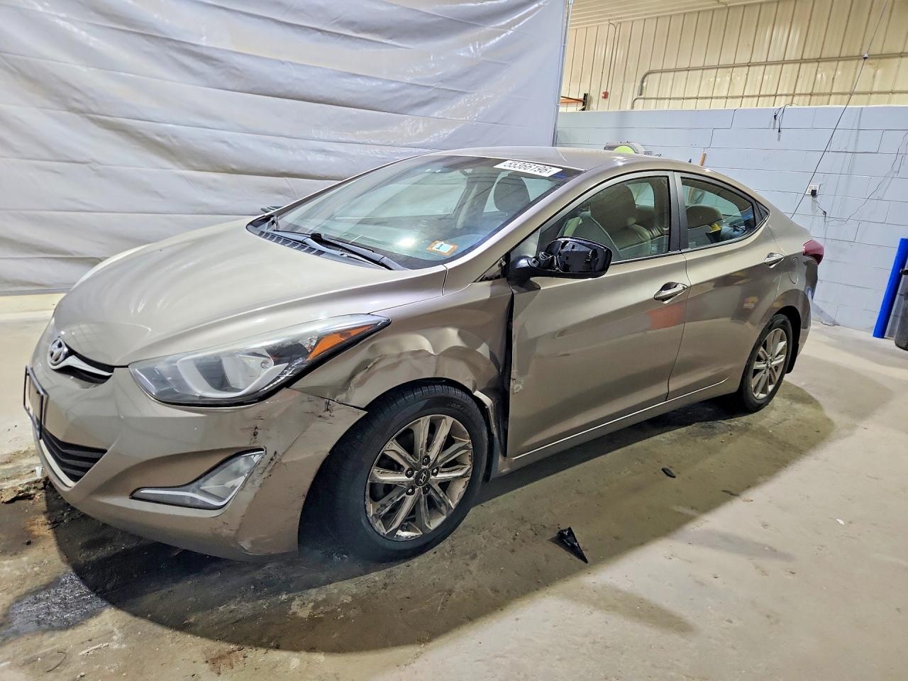 2014 Hyundai Elantra SE, VIN 5NPDH4AE1EH510492 — Side