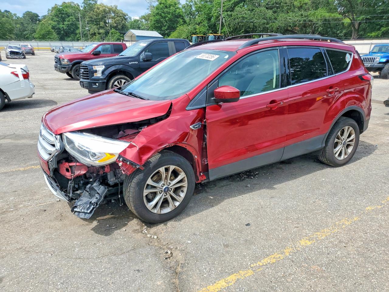 2018 Ford Escape SEL, VIN 1FMCU0HD5JUC99841 — Front end