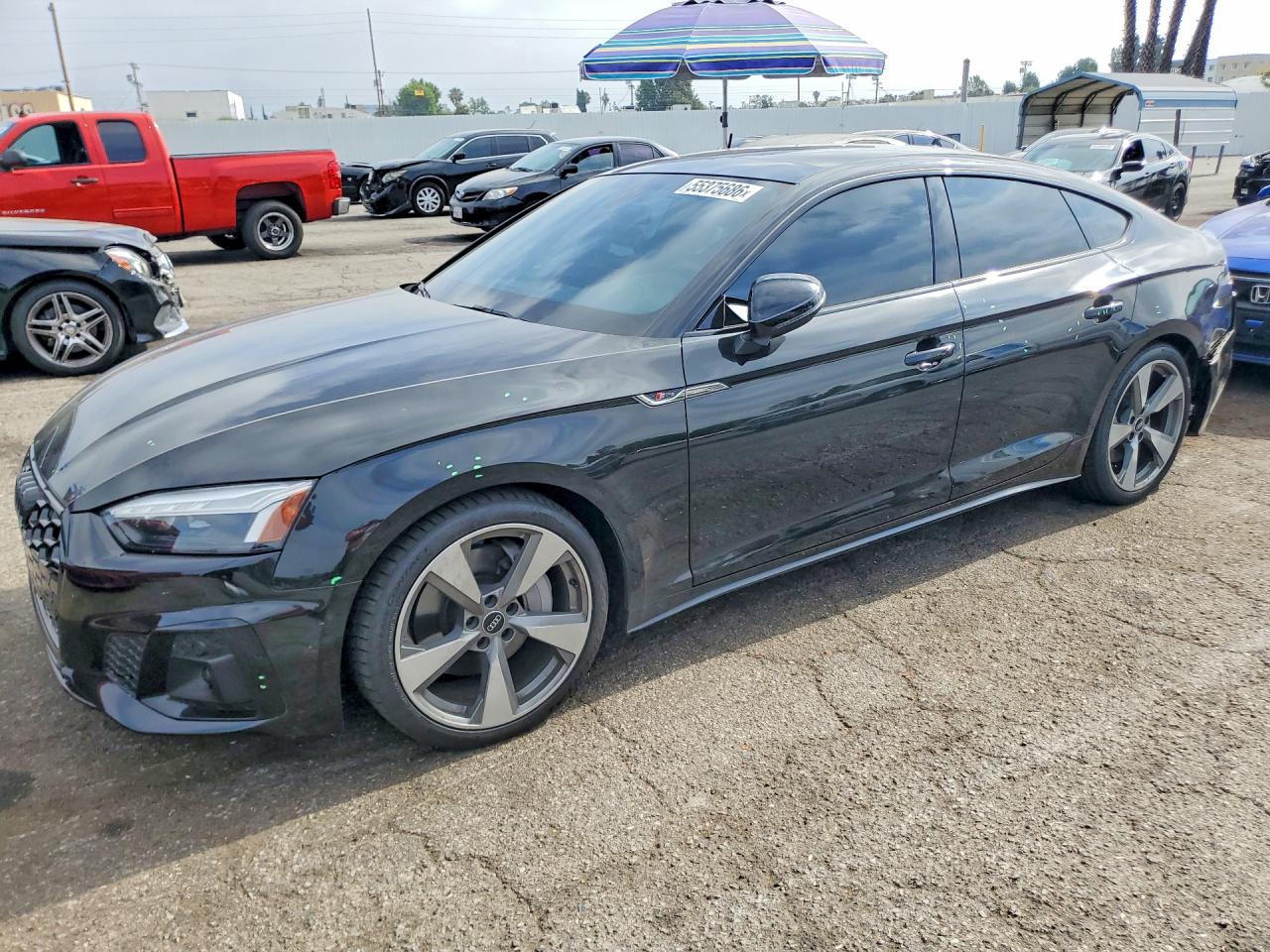 2021 Audi A5 Sportback S line Premium Plus, VIN WAUFACF58MA045549 — Rear end