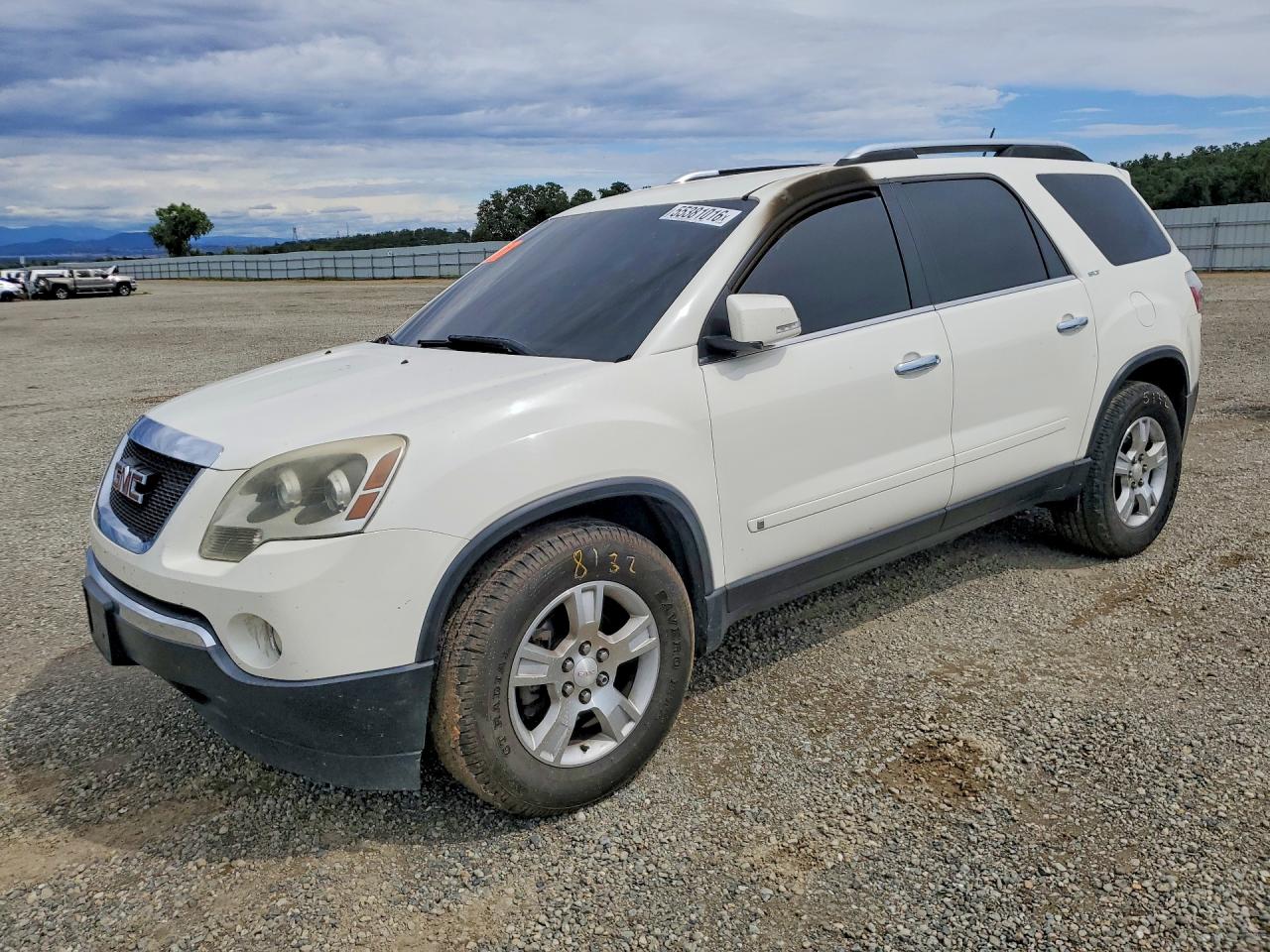 2009 GMC Acadia SLT2, VIN 1GKEV33D49J145951 — Interior fire