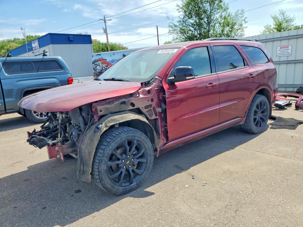 2020 Dodge Durango GT, VIN 1C4RDJDG8LC125095 — Перед