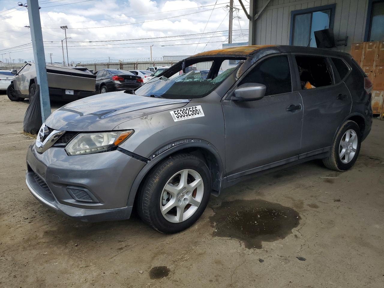 2016 Nissan Rogue S, VIN 5N1AT2MN9GC866507 — Interior fire