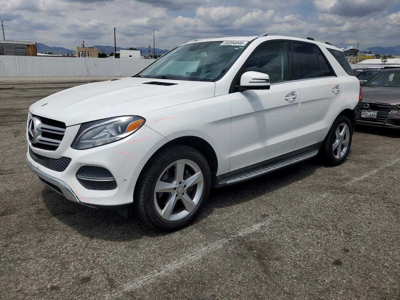 2016 Mercedes-Benz GLE 350, VIN 4JGDA5JB7GA694553 — Rear end