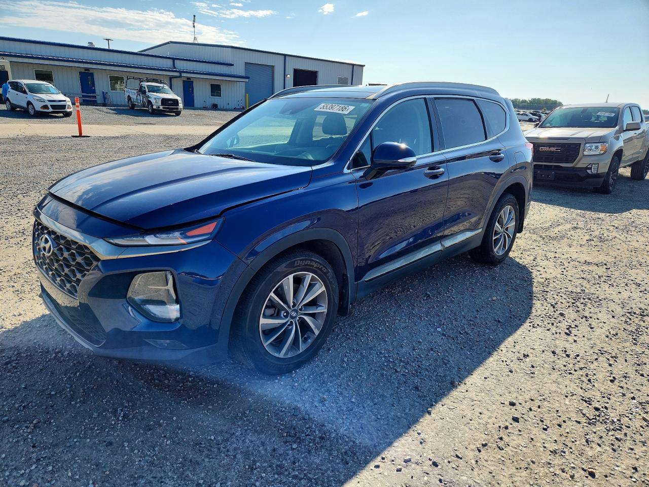 2020 Hyundai Santa Fe Limited, VIN 5NMS53ADXLH226645 — Rear end
