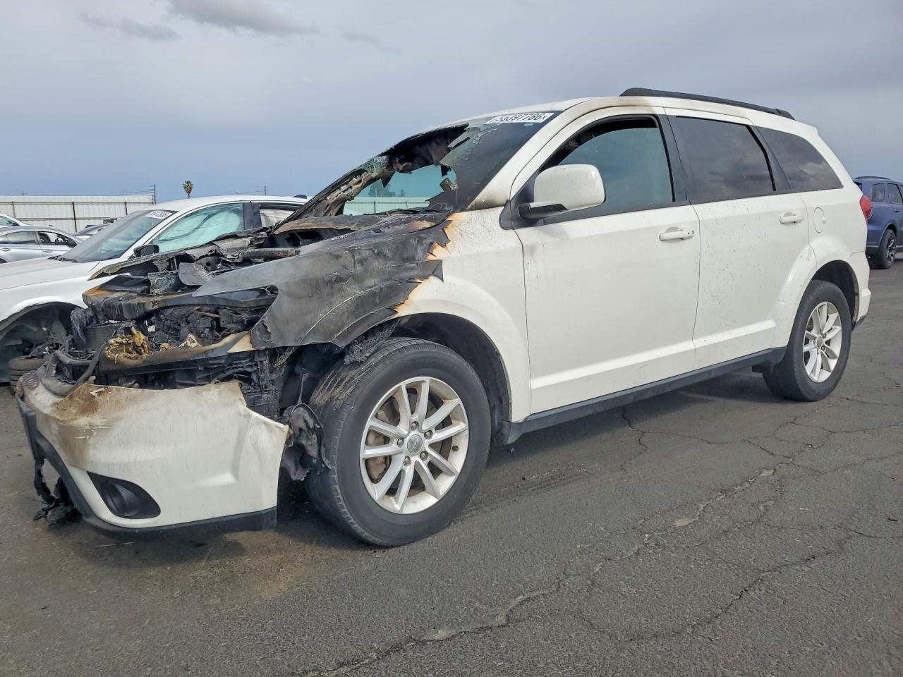 2016 Dodge Journey SXT, VIN 3C4PDCBB3GT217557 — Engine fire