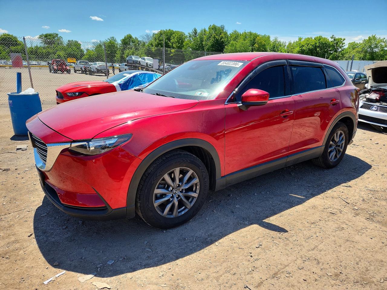 2022 Mazda CX-9 Touring, VIN JM3TCBCY5N0600870 — Rear end