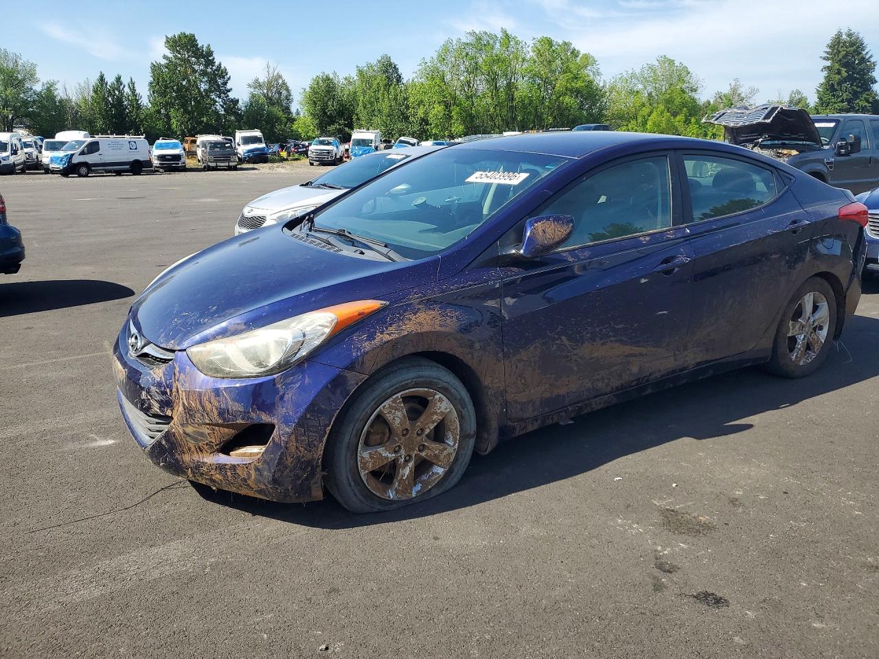 2013 Hyundai Elantra GLS, VIN 5NPDH4AE2DH258900 — Front end