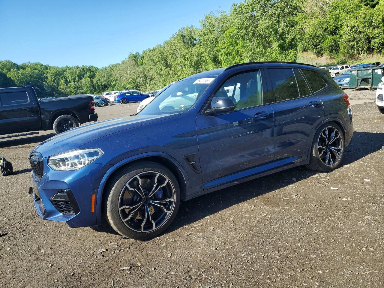 2020 BMW X3 M, VIN 5YMTS0C0XL9B76275 — Side