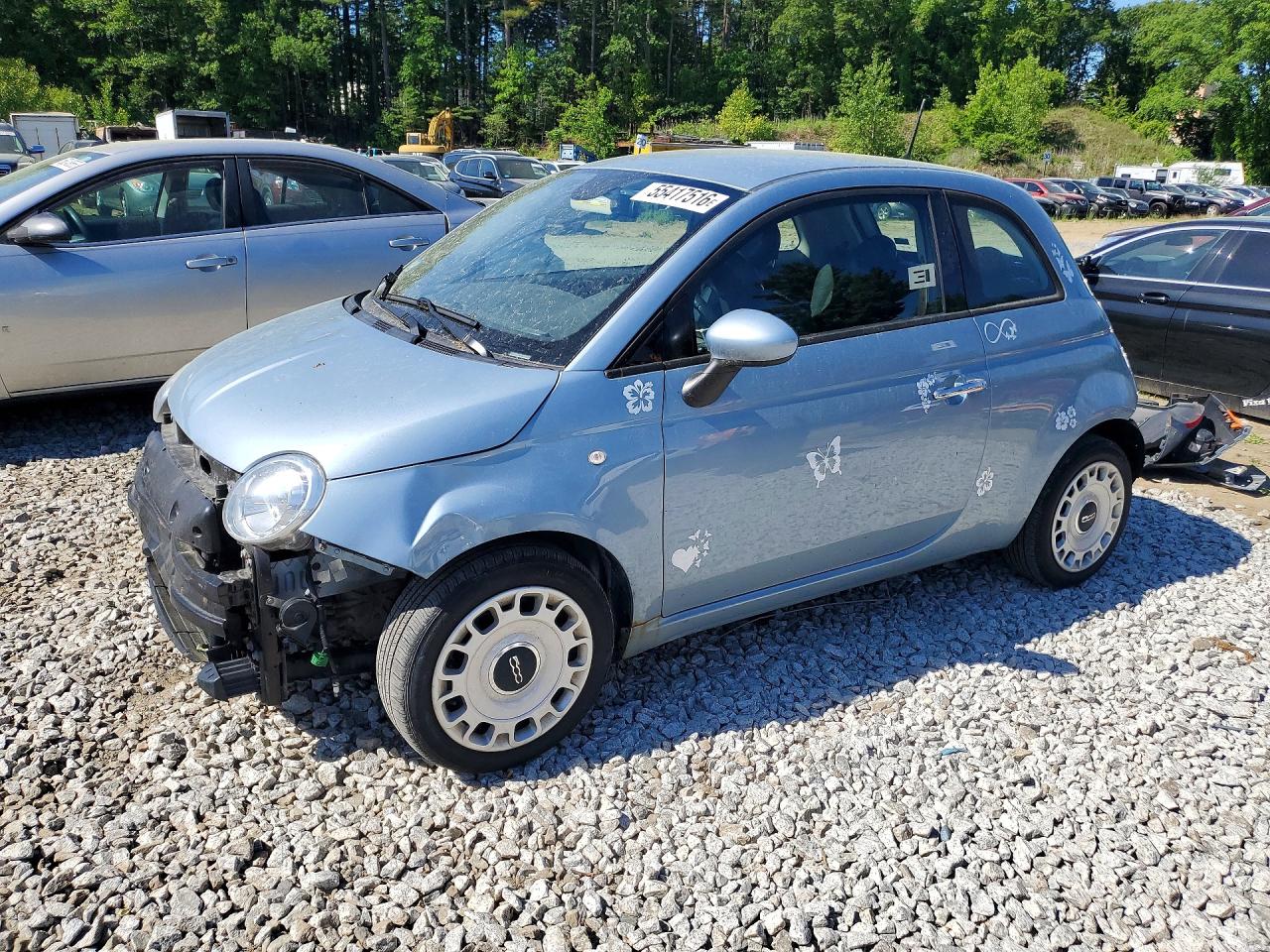 2015 FIAT 500 Pop, VIN 3C3CFFAR7FT507585 — Rear end