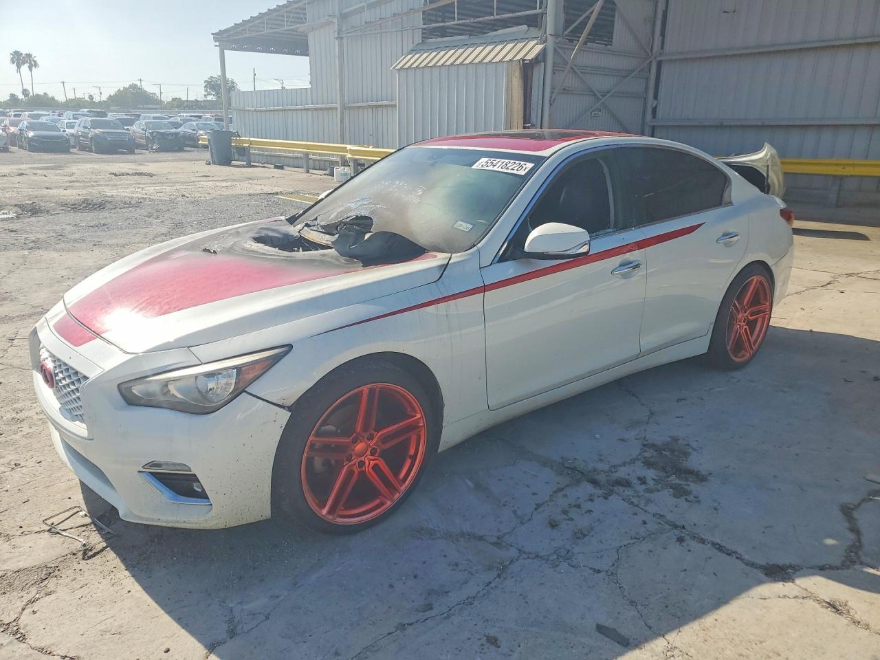 2020 Infiniti Q50 Luxe, VIN JN1EV7AP8LM204931 — Burn