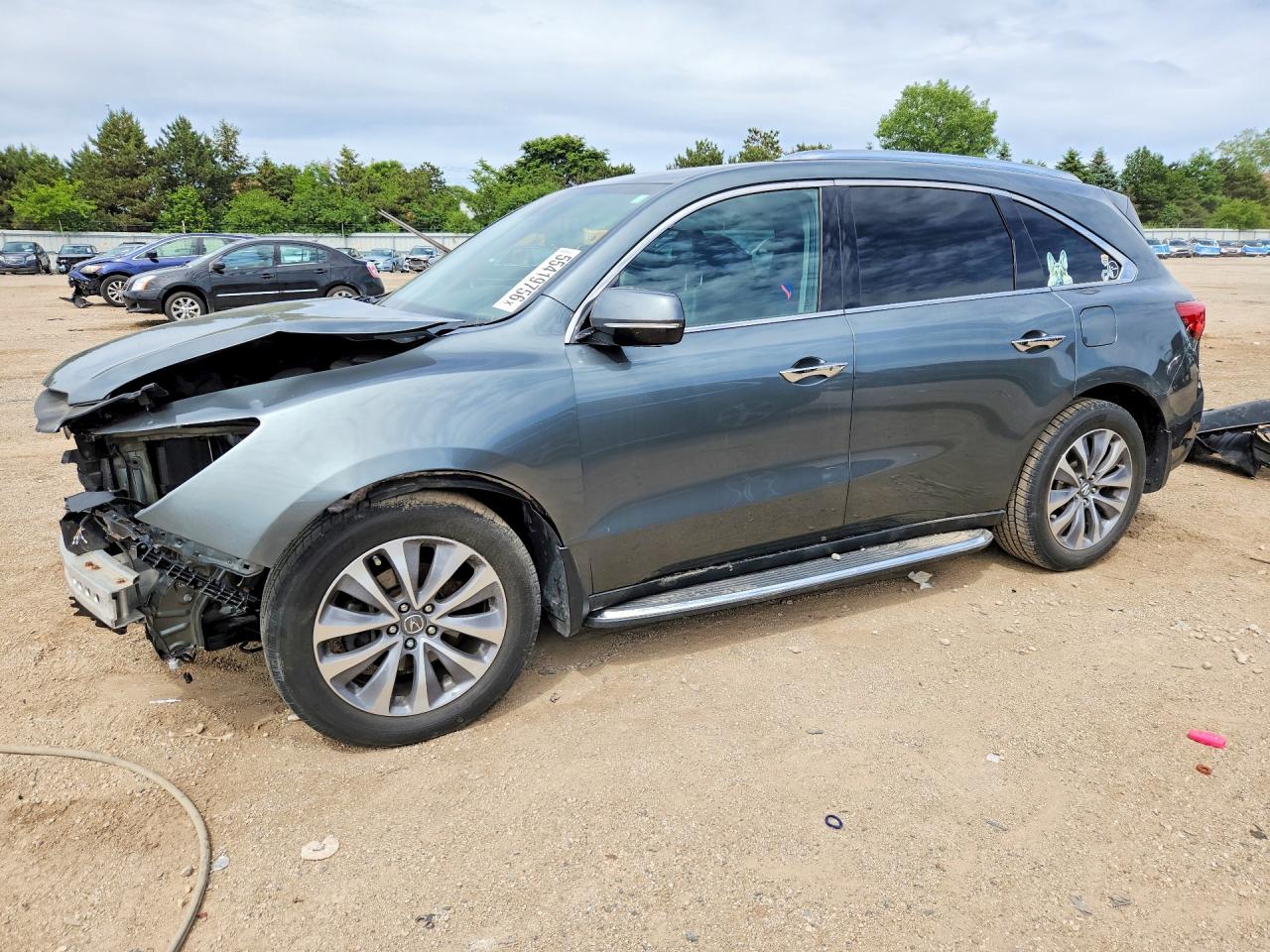 2015 Acura MDX Advance, VIN 5FRYD3H88FB001862 — Water / flood