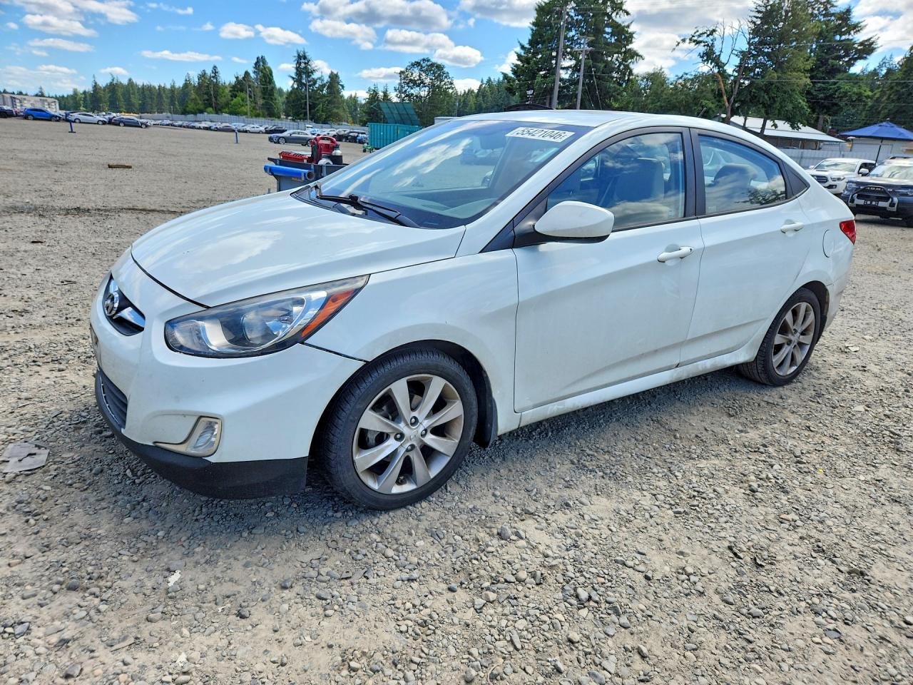 2012 Hyundai Accent GLS, VIN KMHCU4AE7CU238715 — Front end