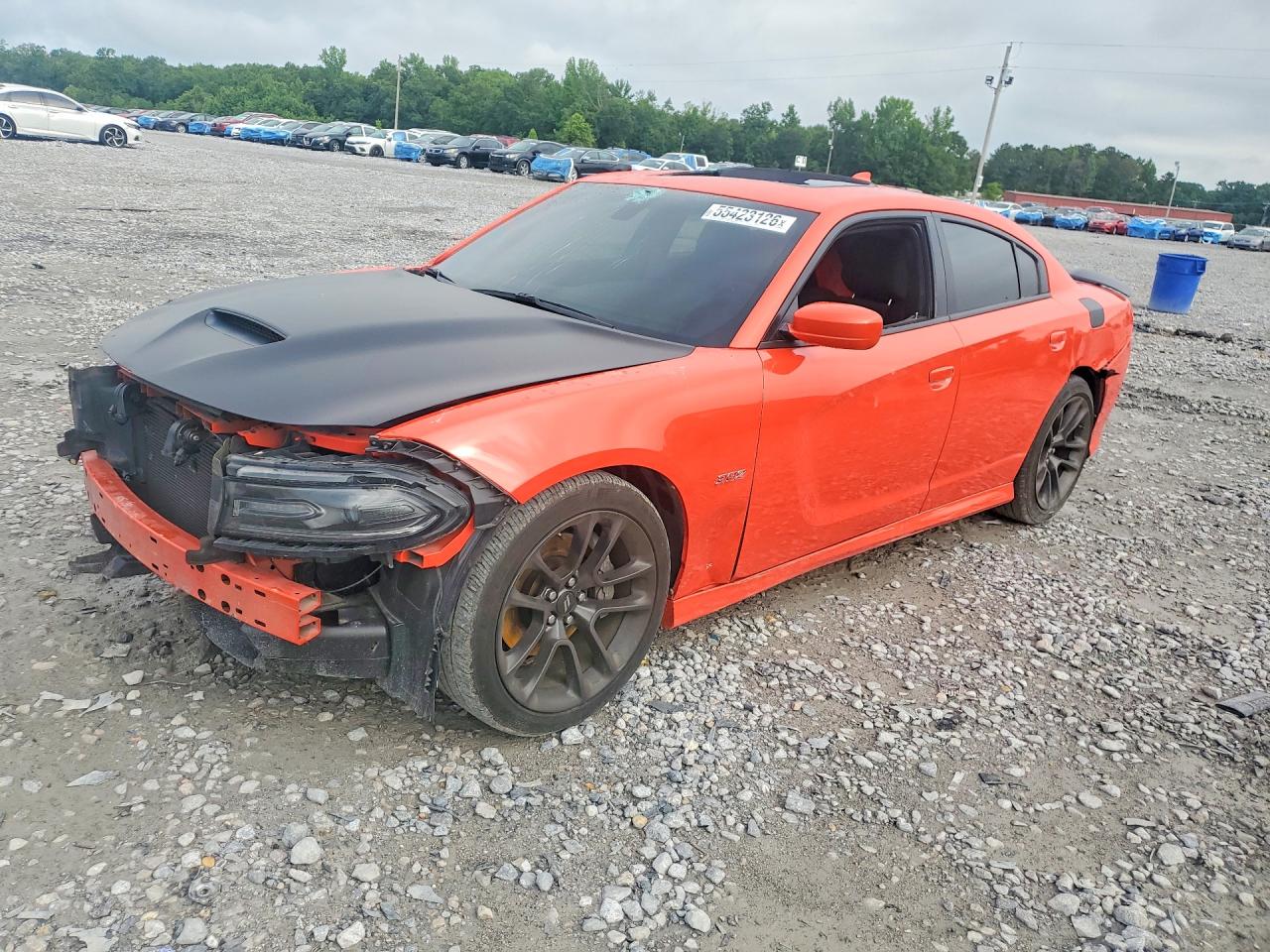 2021 Dodge Charger Scat Pack, VIN 2C3CDXGJ9MH563336 — Front end