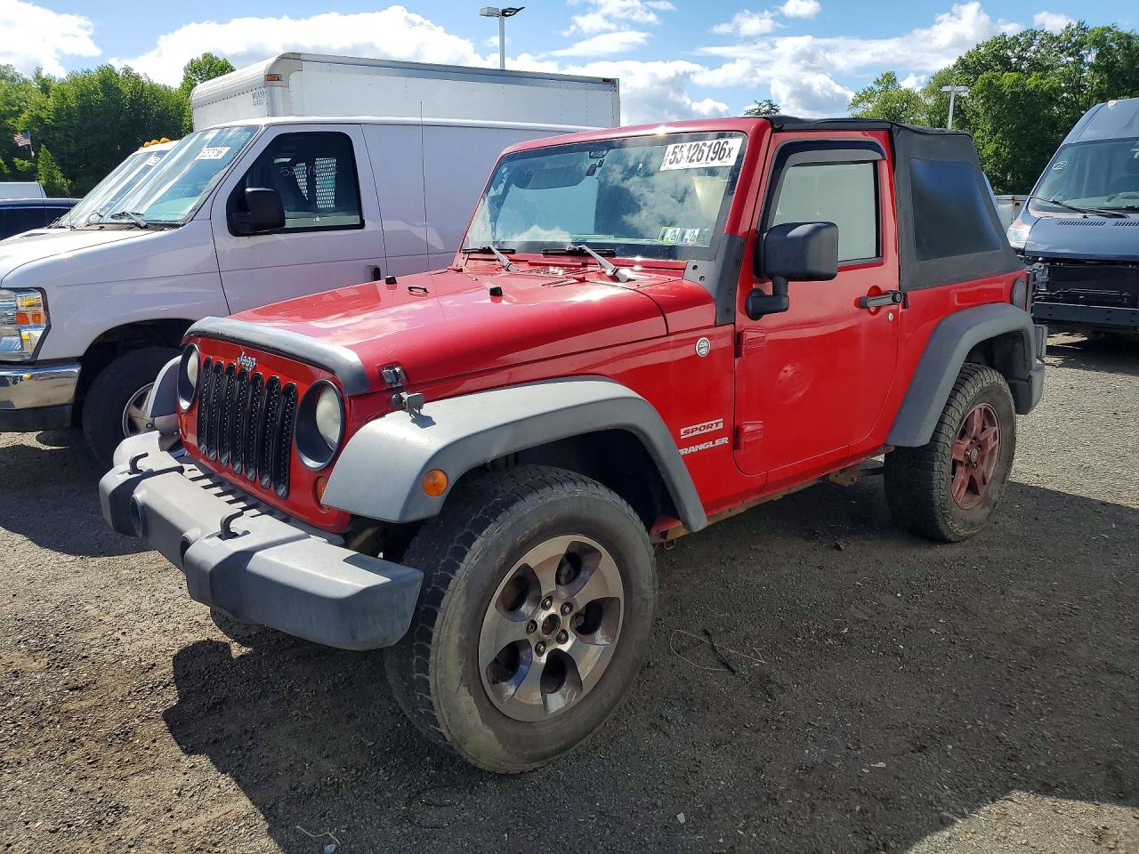 2012 Jeep Wrangler Sport, VIN 1C4AJWAG4CL101710 — Minor dents and scratches