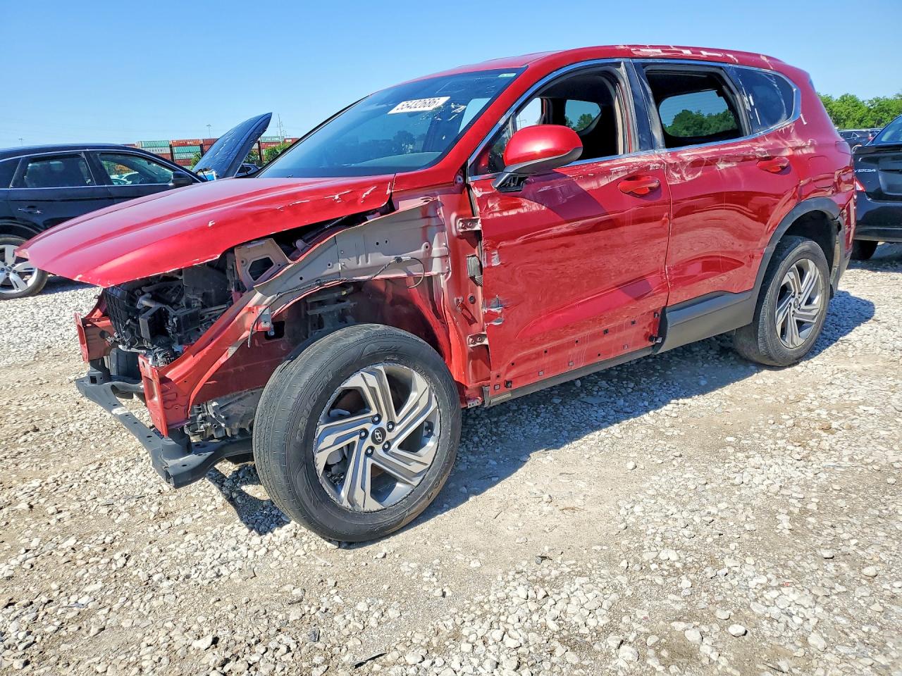 2023 Hyundai Santa Fe SE, VIN 5NMS1DAJXPH556556 — Stripped