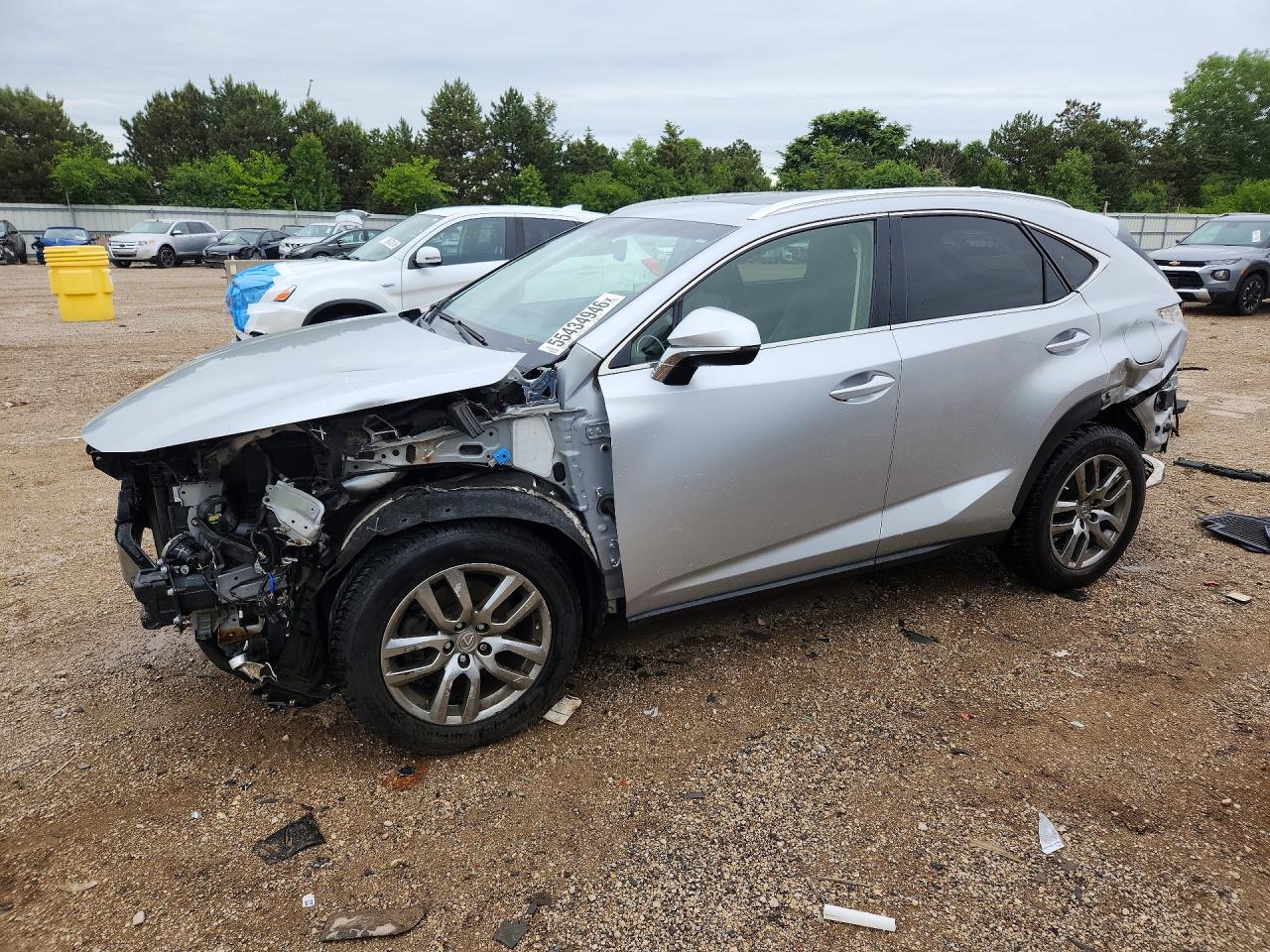 2016 Lexus NX F Sport, VIN JTJBARBZ7G2055398 — Front end