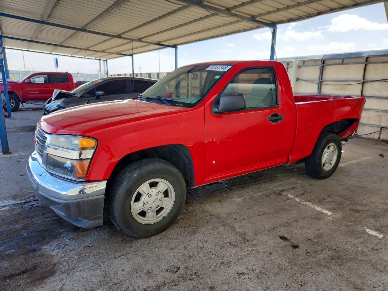2007 GMC Canyon Work Truck, VIN 1GTCS149978122387 — Зад